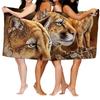 Home bath towels for the body towels bathroom quick drying microfiber beach towel Oil painting style man large sports towel