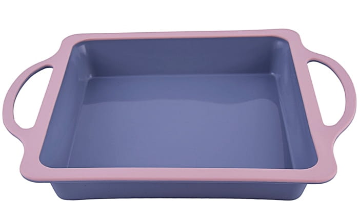 Forma Silikonowa  Do Pieczenia Kwadratowa 20Cm  Usztywniana Z Uchwytami