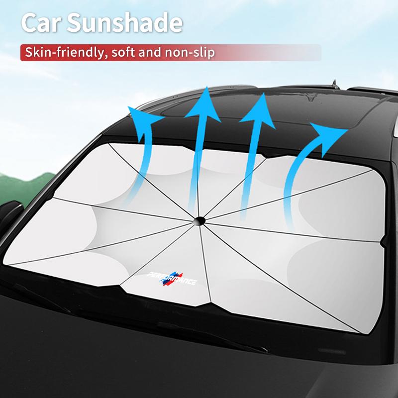 KWMBS1 Car Sticker Car Sunshade Windshield Umbrella Sun Protection Accessories For BMW Performance M3 M5 F25 F26 F15 F16 E90 E91 E92 E6