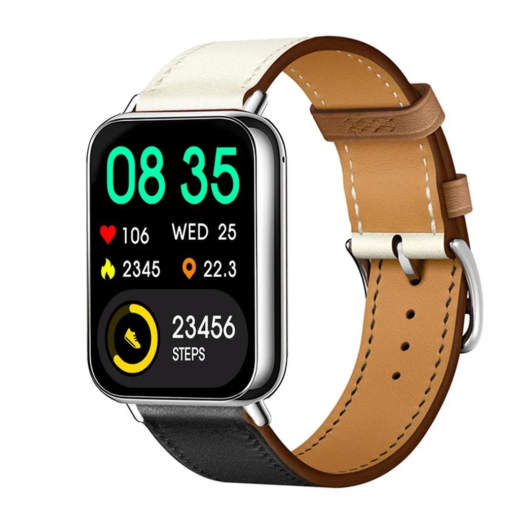 Leather Loop Strap for Redmi Watch 5 Watch 4 Band for Xiaomi Mi 9 Pro Active Wristband Bracelet Mi Band 8 Pro Correa Accessories