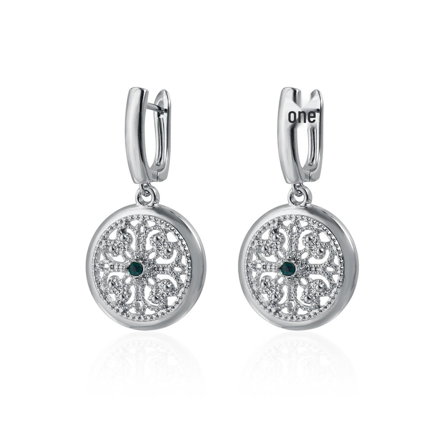 Женский набор колье с полыми цветами и бусинами в европейском и американском стиле - Мода легкой роскоши