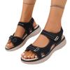New Large Size Casual Sandals Women's Sports Style Velcro One-character Comfortable Fish Mouth Sandals