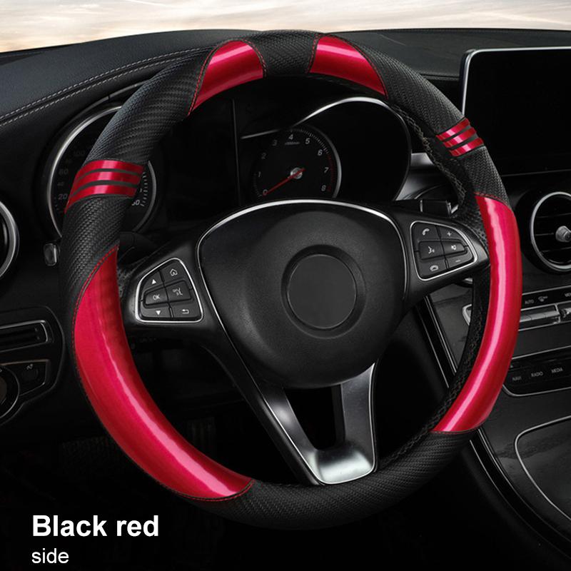 Car Steering Wheel Cover Cute Cat Ears Universal Summer Non-slip Sweat-absorbent Steering Wheel Handlebar Cover Car