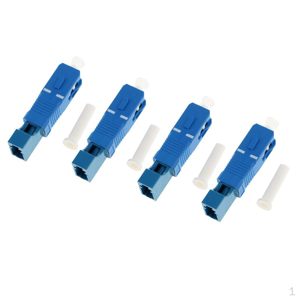 

4 Piece 2.5 to 1.25 Male LC Female Single Mode Fiber Optic Connector