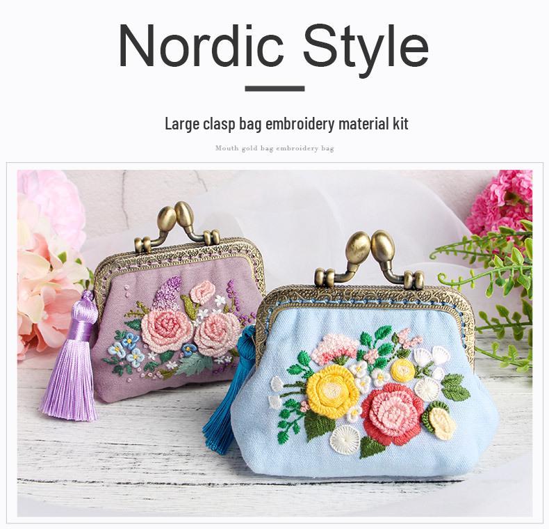 DIY Cross-Border Ethnic Coin Purse: Handmade Embroidered Material Kit for Beginners
