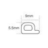 Faithfull Epdm Draught Excluder, P Profile