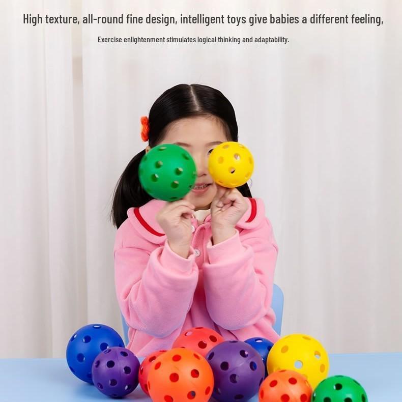 Toddler Sensory Catch Ball: Lemon Bouncing & Multi-hole Design for Early Education