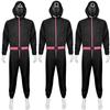 Squid Game Black Jumpsuit Cosplay Costume For Halloween Game Stage Performance
