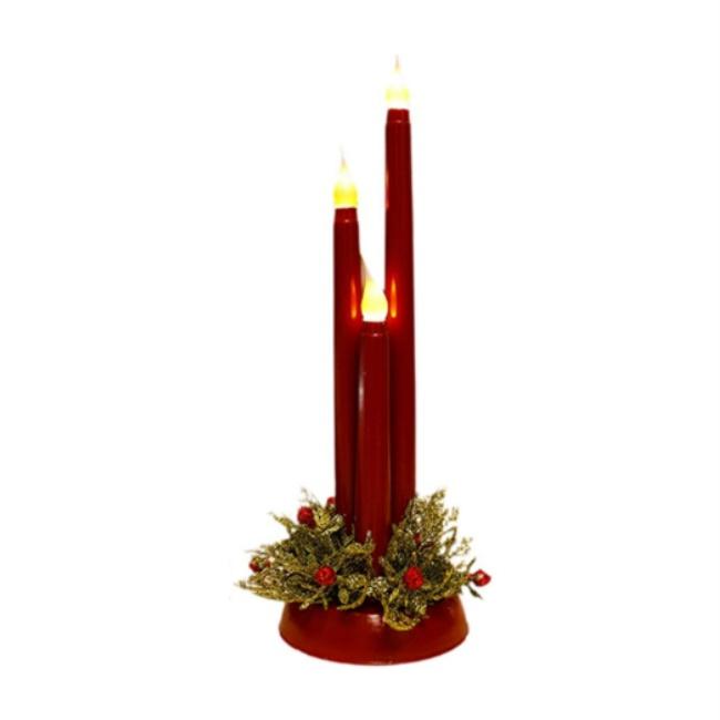 LED Flameless Candles for Home Decoration and Photo Props Designed for Christmas with and Safe Plastic Construction