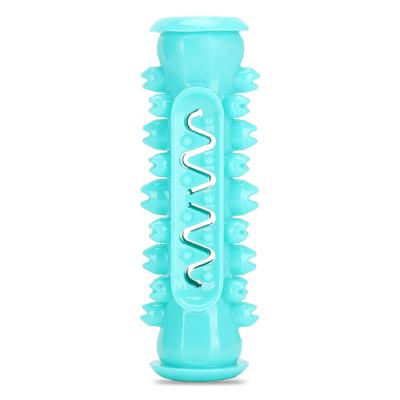 Pet Dog TPR Safety Molar Cleaning Tooth Rod Puzzle Training Playing Biting Toothbrush Toylake Blue