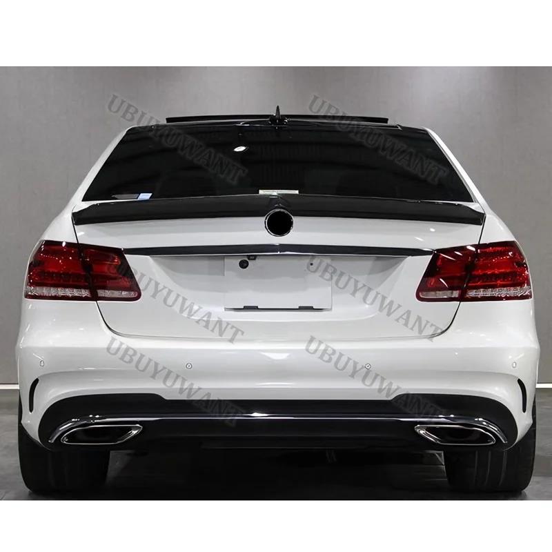 Use For Benz E Class W212 2008--2015 Sedan 4-door High-Kick Rear Deck Spoiler Lid Tail Fin Carbon FiberGood Product