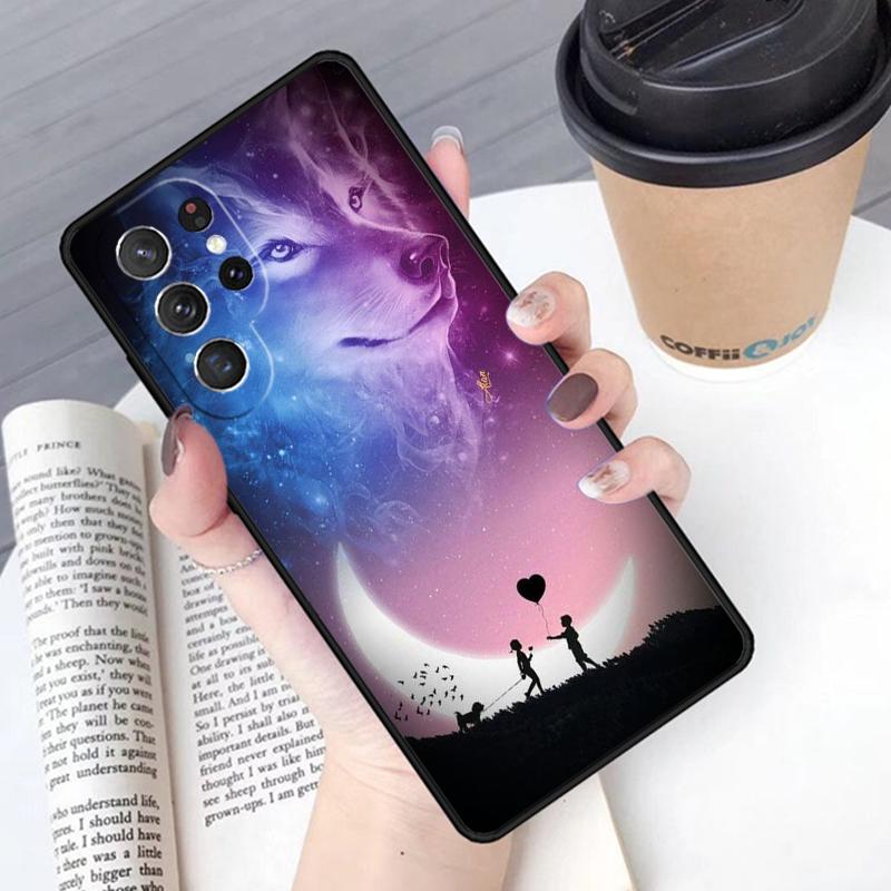 Wolf Wolves Phone Case Cover For Samsung Galaxy S24 S25 Ultra S21 S22 Ultra S10E Note 10 Plus Note 20 FE S23