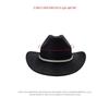 Rhinestone Band Glitter Cowboy Hat Wide Curved Brim Western Cowboy Hat  Festival Accessory