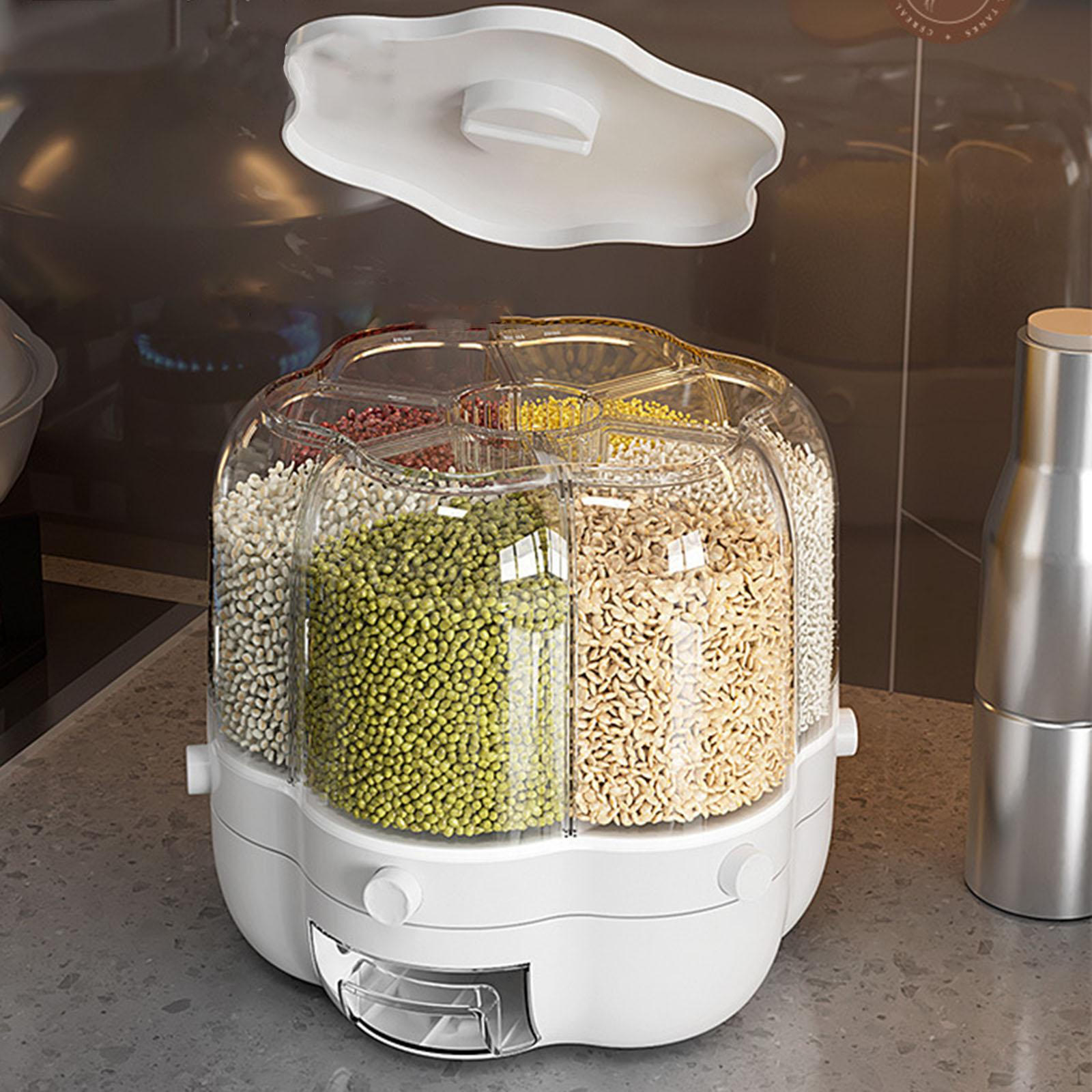 

6 сеток для зерновых, ведро для риса, контейнеры для пищевых продуктов, сухие контейнеры для выпечки, кладовая