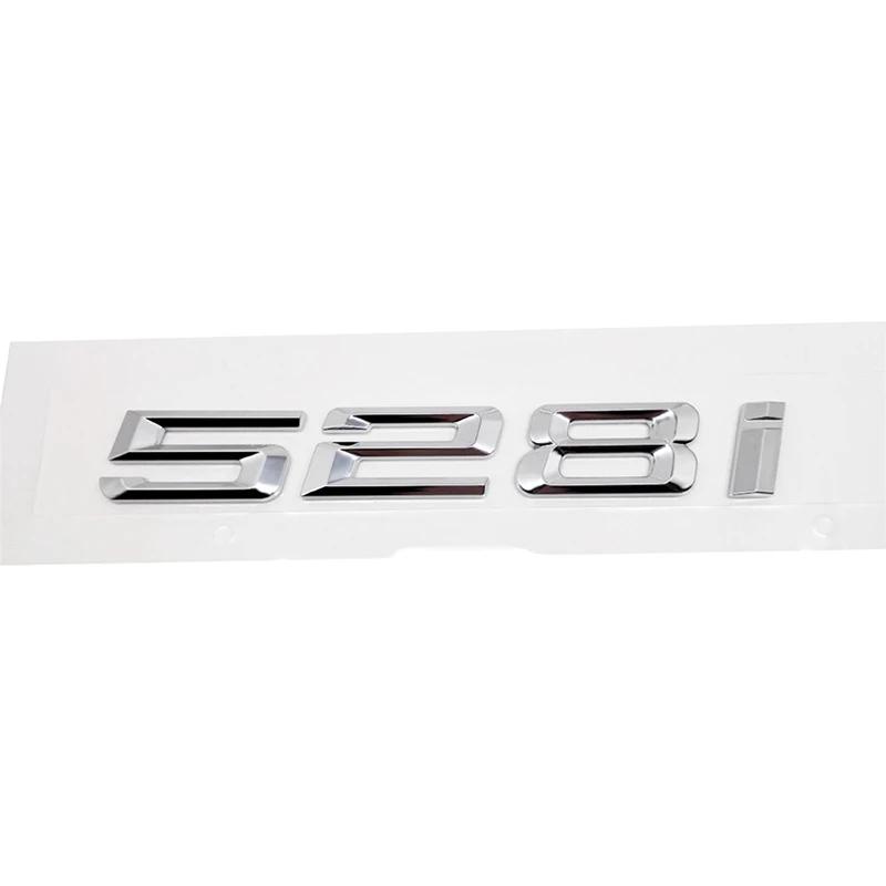 ABS Car Rear Trunk Letters Logo Badge Emblem Sticker For BMW 5 Series 520i 525i 528i 530i 535i 540i 523i E39 E60 E61 F10 F11 G30
