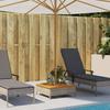 Umbrella Base Cover Gray 70 X 70 X 25 Cm Acacia Wood