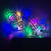 Christmas Snowman Metal Garden Decor With Lights For Holiday Festivities