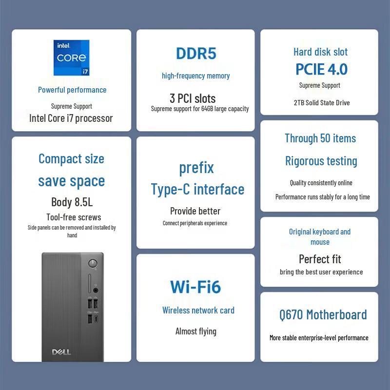 Dell ECS1250 Business Desktop PC (Host Only) (CN version)
