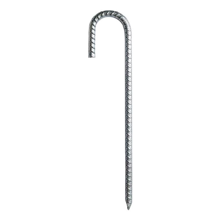 4 Pcs J Hook Ground Nails Thick Camping Tent Stake Peg Rustproof Durable