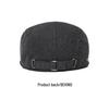 Washable Unisex Spring/Autumn Smooth Beret - British Retro Newsboy Cap
