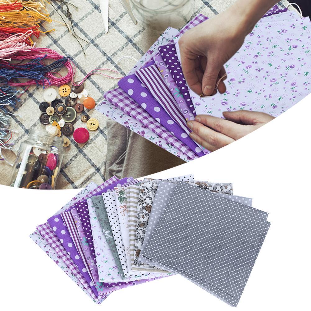25x25cm 14Pcs Various Beautiful Printed Pattern Cotton Cloth Sewing Fabric DIY Material