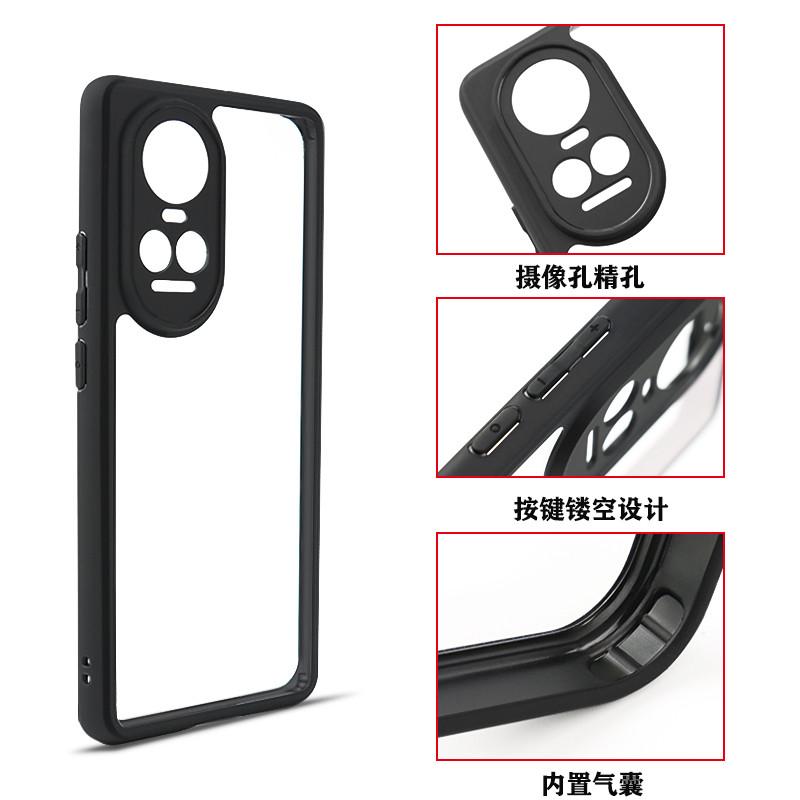 For OPPO Reno10 Case OPPO Reno10 Pro Cover TPU Frame Plastic Bumper Shield Protective Phone Cases For OPPO Reno 10 Pro 5G Funda
