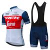 Traje de Ciclismo de Manga Corta de Verano Juego de Tirantes Secado Rápido Transpirable Traje de Ciclismo para Hombre y Mujer Maillot de Ciclismo Top de Ciclismo Pantalones