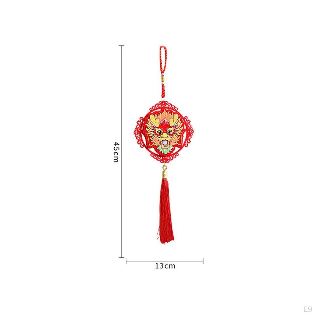 Chinese Year Hanging Decoration Charm Tassel Pendant Traditional Spring Festival Decor for Wall