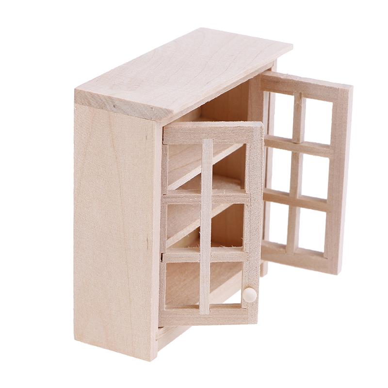 Miniaturi pentru casă de păpuși la scară 1/12 Dulapuri suspendate de perete Model de dulap Accesorii