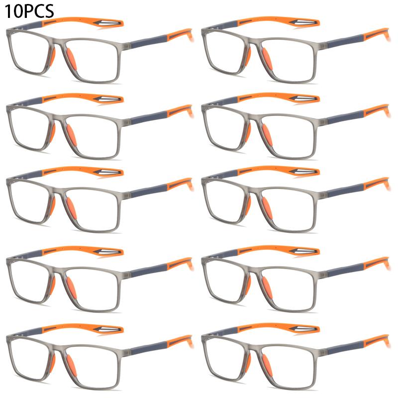 10PCS TR90 Anti Blue Light Reading Glasses Men Women Progressive Near Far Eyewear Ultralight Sports Farsight Eyeglasses