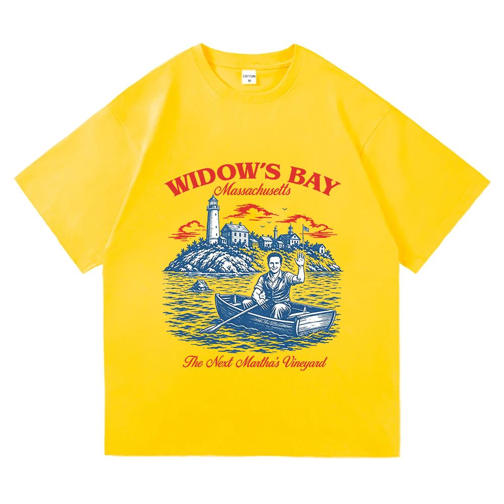 Widows Bay Tv Design Print Tshirts 2026 Unisex Unisex Hiphop Tshirt Summer Loose Casual 100cotton Vintage High Quality T Shirts