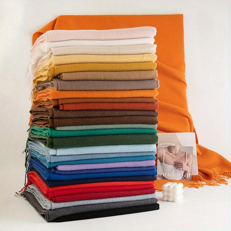 New 26 Colors Fashion Winter Scarf Men Warm Cashmere Feeling Scarf Man shawl Luxury Wool Lady Pashmina Scarves Women