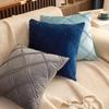 Skin-friendly Velvet Crumpled Soft-covered Bedside Sofa Pillow with Core