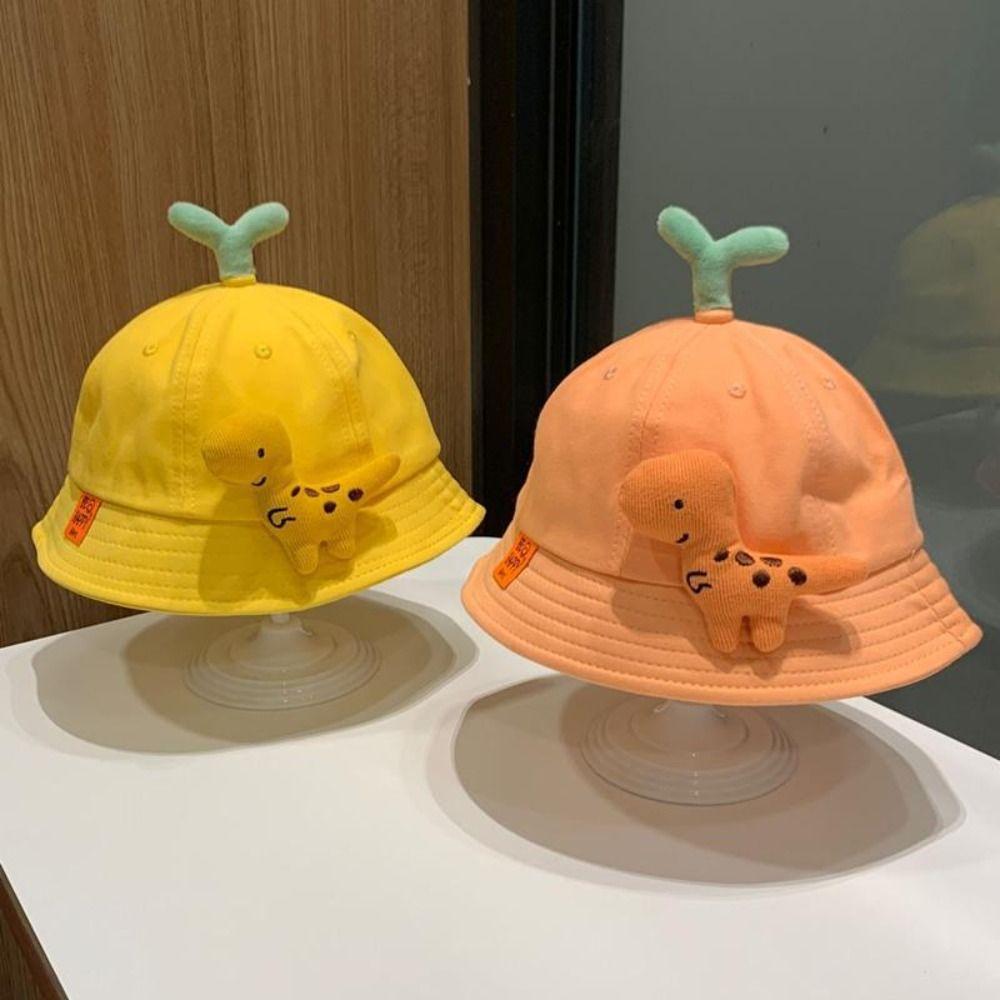 Casual Fisherman Hats Cartoon Dinosaur Sunshade Hat New Bucket Hat  Spring Summer