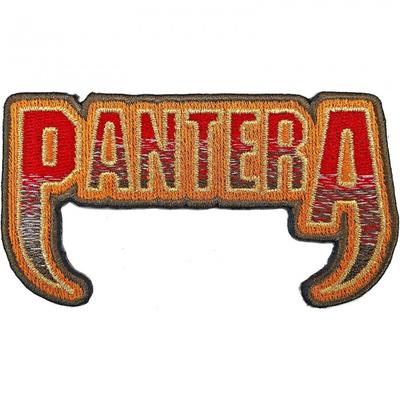 Pantera-logo tanden opstrijkbare patch