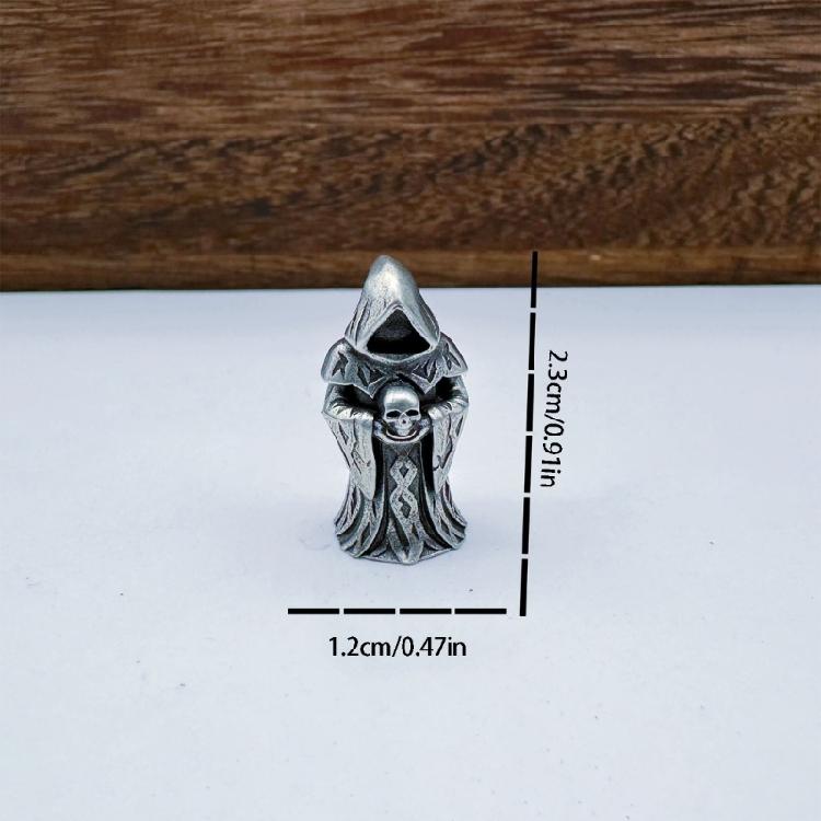 Unique Light Weight Undead Shape Lanyard Bead Outdoor Tool Hanging Charm Unique Parachute Cord Bead Easily to Use