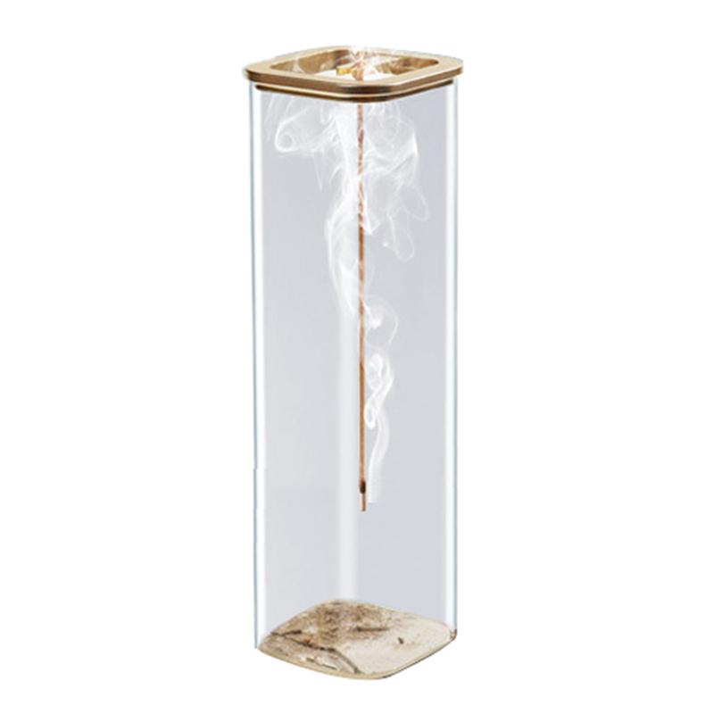 Incense Holder Incense Holder For Sticks Removable Glass Ash Catcher Mess-Free Incense Burner Meditation Yoga Spa And With Decor