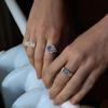 MOM Cross Ring: Zirconia Letter Design, Full Diamond Style - Perfect Jewelry Gift for Mother's Day and Women.