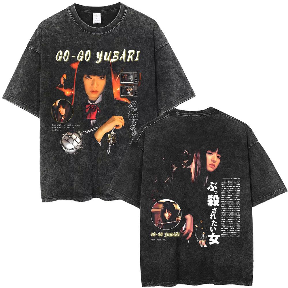 Hattori Hanzo ČERVENÉ Meče a Sushi Kill Bill Okinawa Japonsko Tarantino Vintage Prané Trička Pánské Dámské Ležérní Retro Streetwear