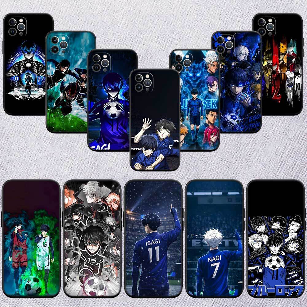 Football Blue Lock Phone Case for Redmi Note 12 12S 12C 13 13C 13R 14 14S 14R 14C 11A 13X A3 A3X A4 A5 Pro Max Plus