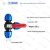 Blue Cap Quick Connect Water Pipe Fittings: No-Heat Fusion Repair Elbow, Tee, Ball Valve, Union Accessories