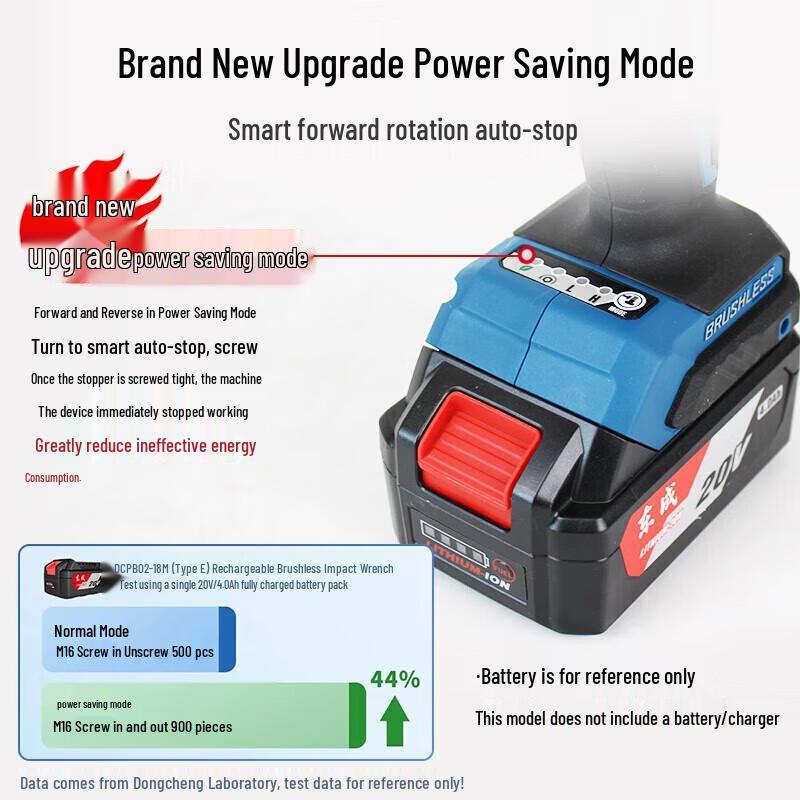 Dongcheng 20V Cordless Brushless Impact Wrench CN plug (adapter included)