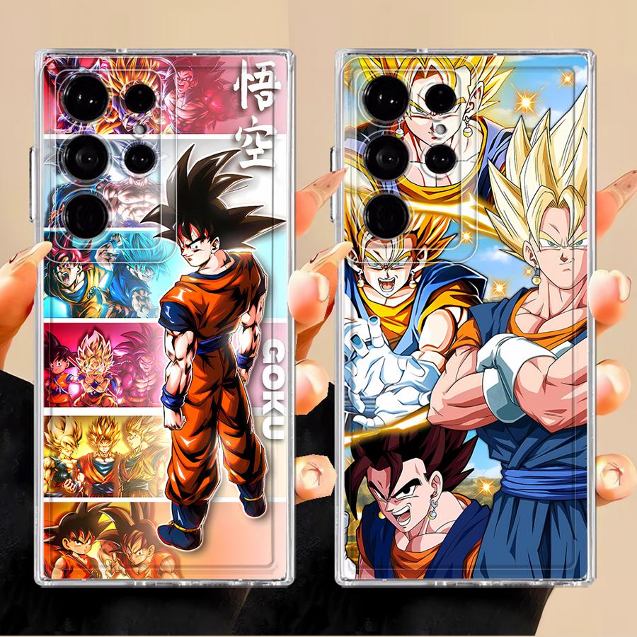 Hülle für Samsung Galaxy S24 S26 S21 Note 20 Ultra 10 S23 Ultra S22 FE S20 Plus S25 Edge Handyhülle D-Dragons Ball Anime