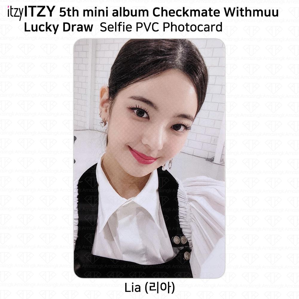 

ITZY 5-й мини-альбом Checkmate Официальная фотокарточка Withmuu Lucky Draw Polaroid Lia - B