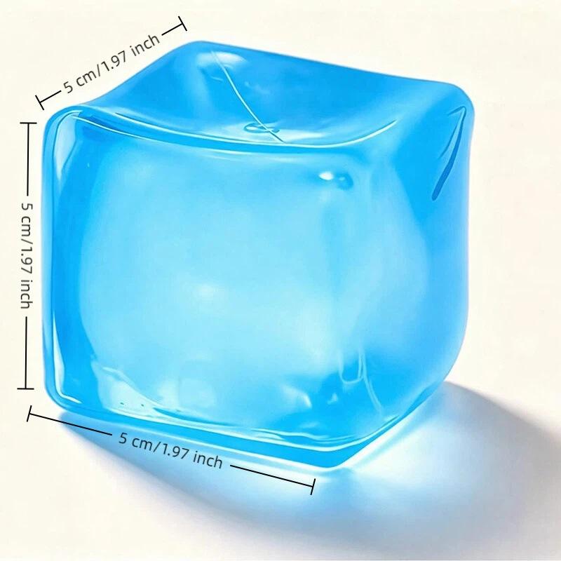 Maltose Cube Stress Relief Squeeze Toy Ice Cube Design Slow Rebound Anti Stress Toy for Party Favors A6