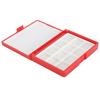 2pcs Empty Watercolor Box Paint Storage Palettes Box Portable Plastic Painting Pigment Box For Acrylics Lipsticks Red