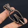 Black onyx Pendant, 999 Copper Wire Wrapped Gemstone Jewelry, Handmade Pendant, For Mother Day