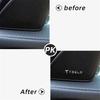 Autoaufkleber Tesla 4 Stück Metall Auto Audio Sound Abzeichen Aufkleber Emblem Dekoration für Tesla Logo Model S Model X Model 3 Road