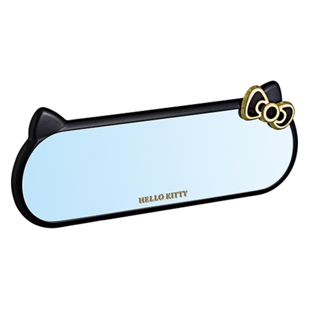Seiwa Hello Kitty Room Mirror Silver 260mm Car Interior Accessory
