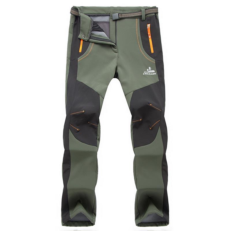 New Unisex Autumn/Winter Windproof Fleece Softshell Pants - Warm, Thickened Outdoor Mountain Gear